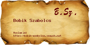 Bobik Szabolcs névjegykártya